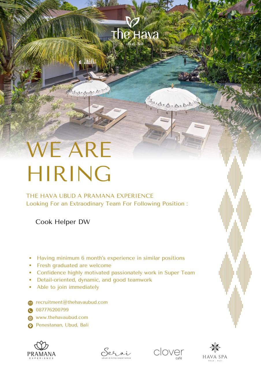 Careers The Hava Ubud A Pramana Experience